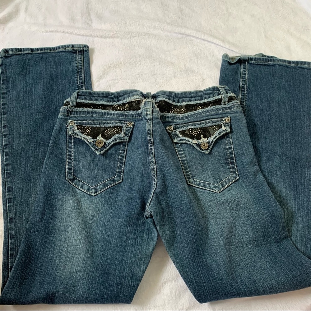 Bongo Bling Dark Wash Slim Boot Jeans